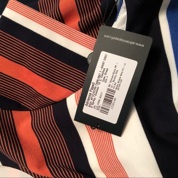 Adrianna Papell Striped Knit Sheath Dress NWT Sz-4 - Picture 4 of 4